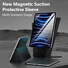 Vertical Magnetic Stand Black Protective Case Suitable For IPad 10.9 Magnetic Protective Case Air45 Multi-Functional Stand, Removable Magnetic Protection Supports Multiple Usage Modes And Automatic Sleep
