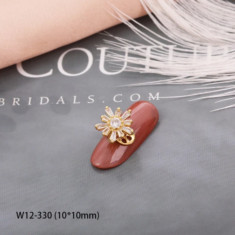 Japanese Nail Art Zircon High Speed Transfer Beads Rotatable Nail Alloy Pearlescent Nail Accessories DIY Nail Designer Supplies