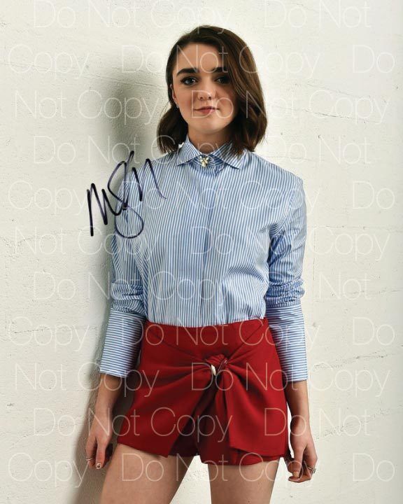 Maisie Williams signed Photo Poster painting hot Game Thrones 8X10 poster picture autograph RP 5