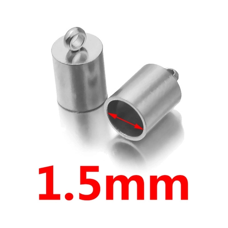 1 Piece Stainless Steel Solid Color Connection Buckle Minimalist