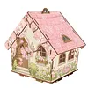 DIY Wooden House Diamond Art Painting Kit for Adults Home (Pink House)