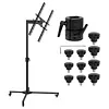 [US Local Warehouse] Near Infrared Light Stand with Wheels 44 Lb Load Capacity Red Light Stand Angle Height Adjustable Lamp Holder Gift Idea for Mom Women Wife Sister Girlfriend