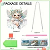 DIY Flower Fairy Diamond Painting Special Shaped Hanging Pendant