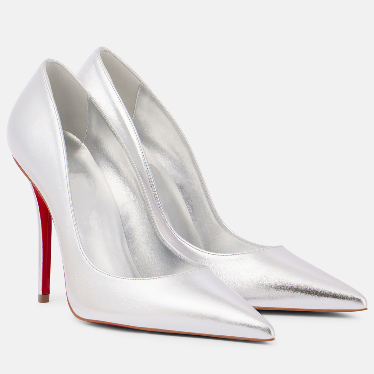 100mm Women's Pointed stilettos High Heels Red Bottom Pumps-MERUMOTE