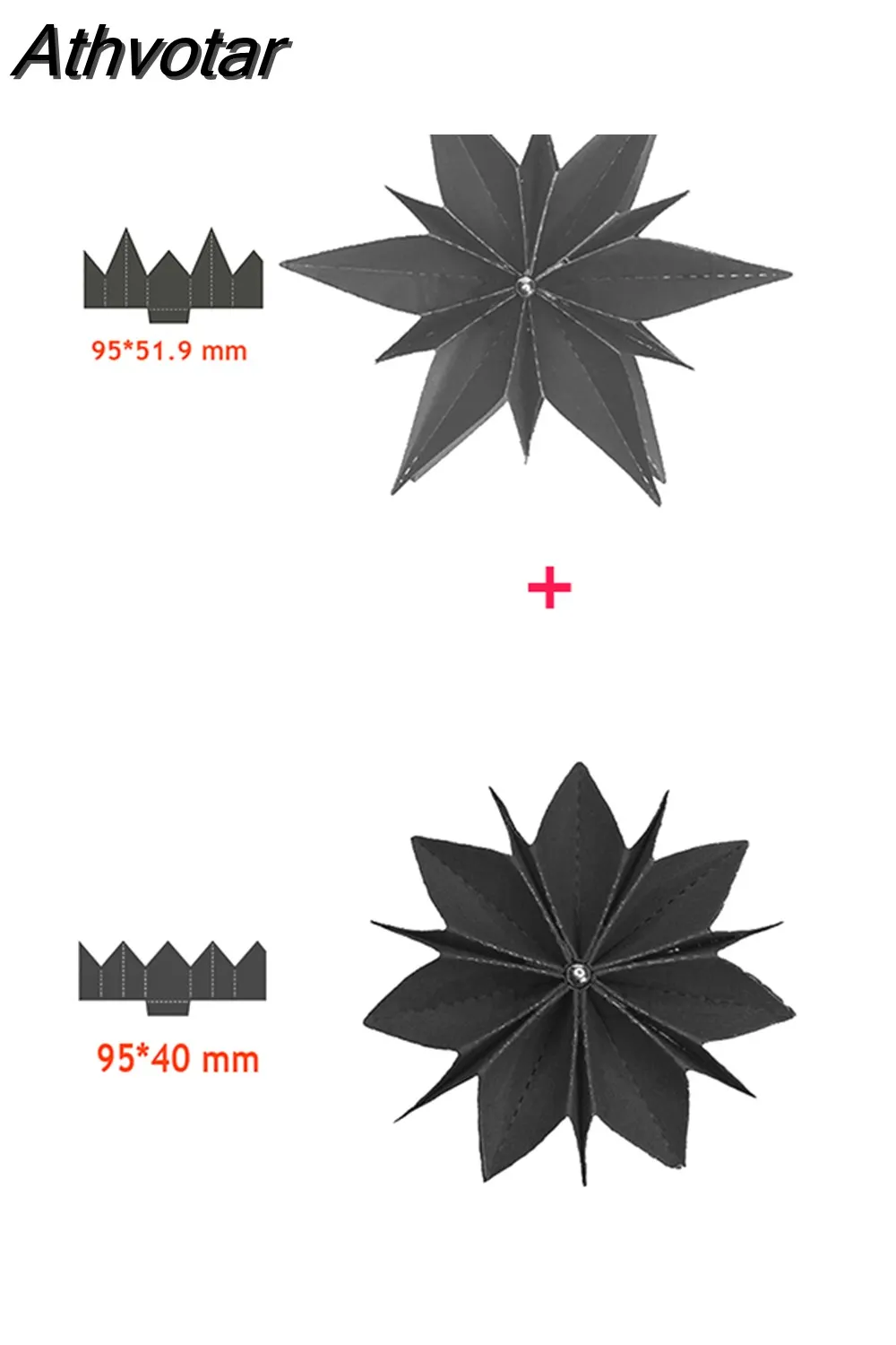 Athvotar styles 3D Folded Stars Creative Metal Cutting Dies for DIY Scrapbooking Paper Cards Crafts Making 2023 New