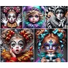 Clown Kind - runder Bohrer Diamond Painting - 30*30cm