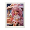 Cartoon Little Girl Diamond Art Painting Kits with Frame 