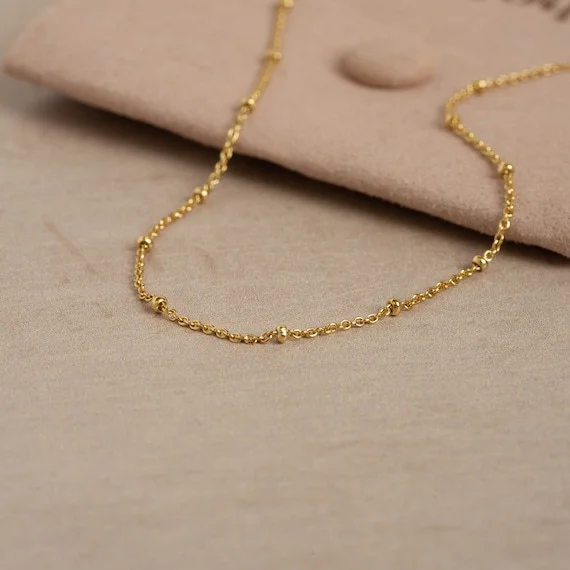 Vermeil Gold Satellite Bead Chain