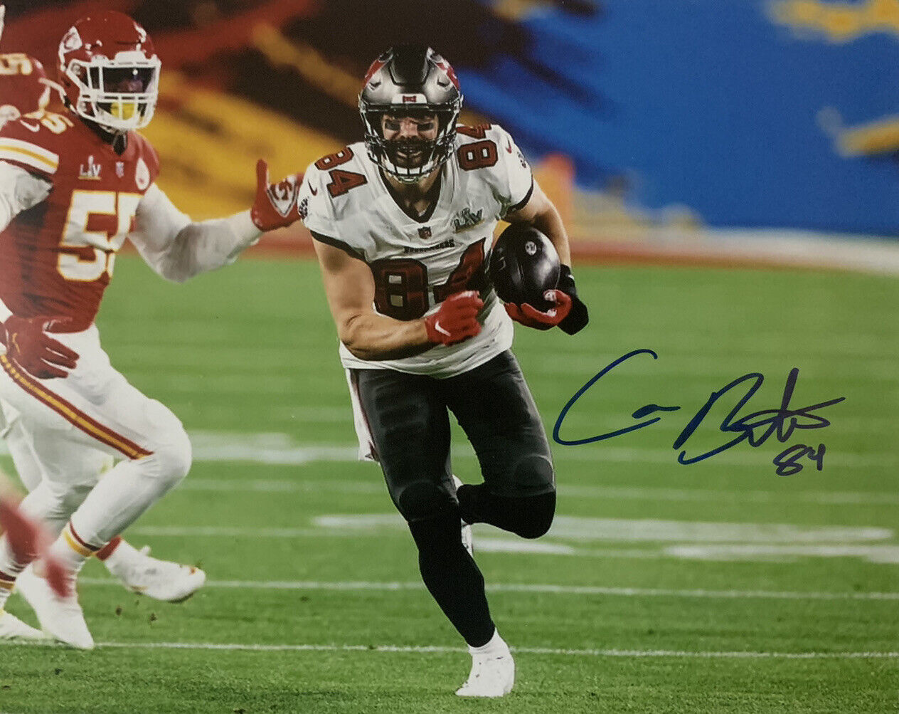 CAMERON BRATE HAND SIGNED 8x10 Photo Poster painting TIGHT END SUPER BOWL CHAMPION AUTO COA