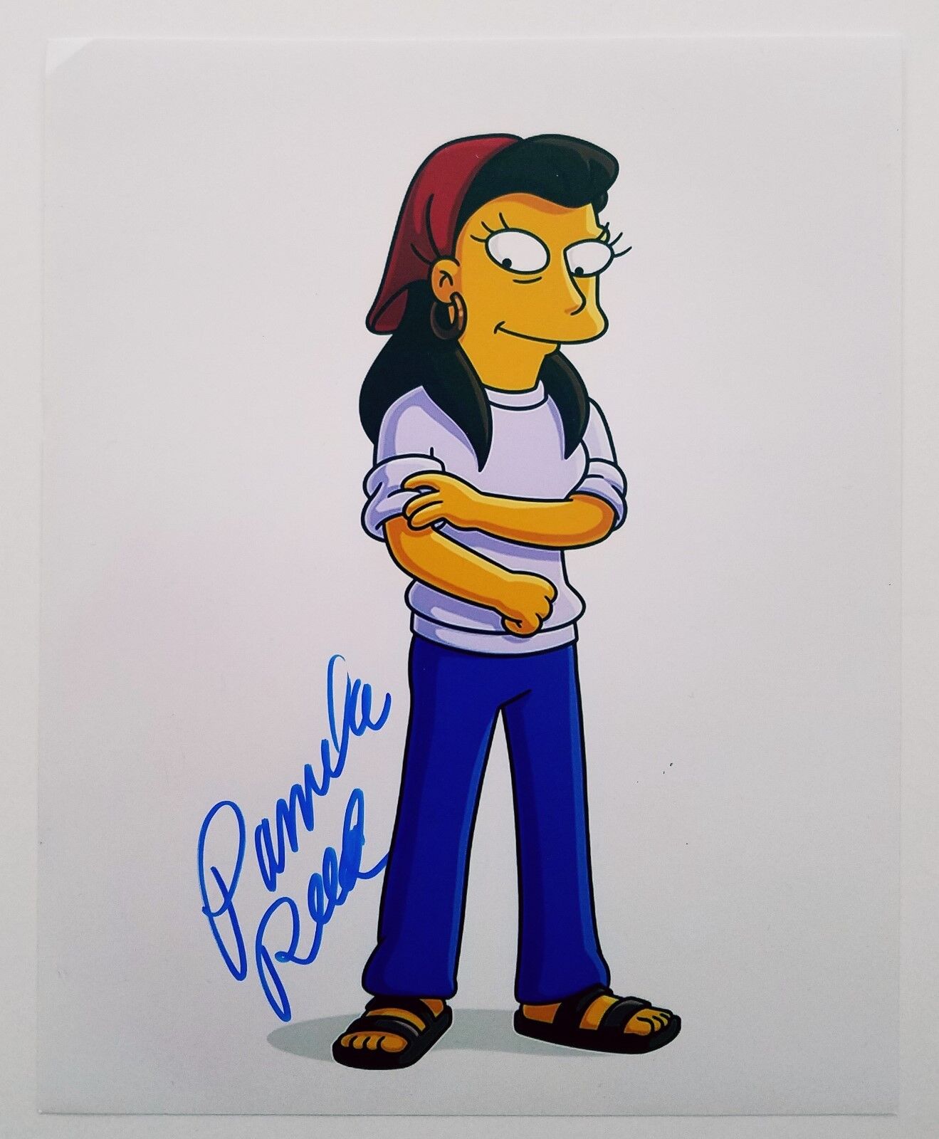 Pamela Reed Signed 8x10 Photo Poster painting Simpsons Actress Kindergarton Cop NCIS