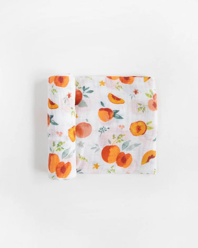 Cotton Muslin Swaddle Blanket - Georgia Peach