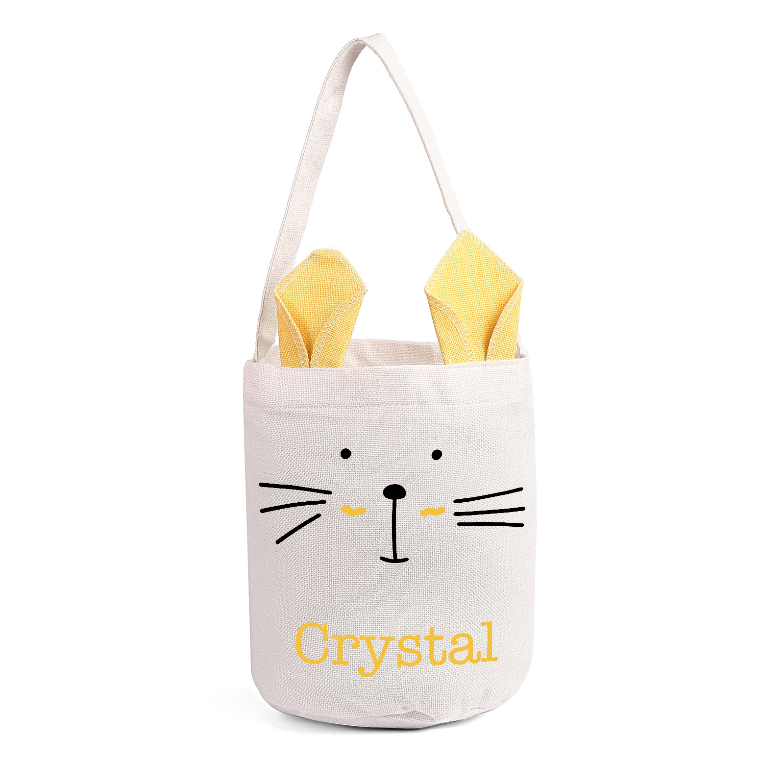 Sac de Pâques Lapin 1 Prénom Personnalisé