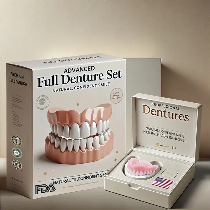 🦷Advanced Customized Full Denture Set🦷