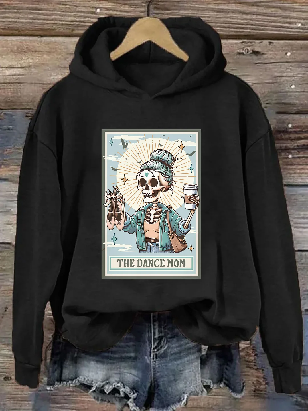 The Dance Mom Skeleton Tarot Card Hoodie