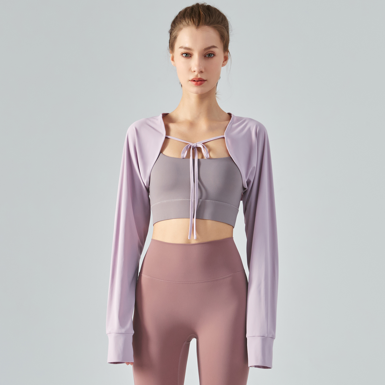 Buy Pink Purple different colors and types of long sleeve sun-protective shawl lightweight thin outer cardigan shirt on Hergymclothing