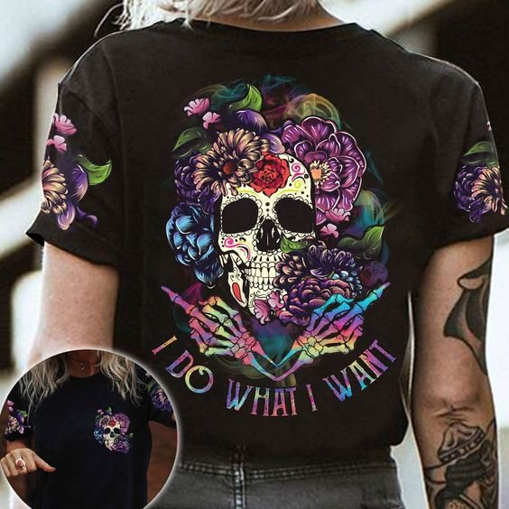 "I Do What I Want" Personalized Slogan Creative Print  Fashion Casual Women's T-Shirt
