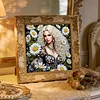 Special Shape Rhinestone Diamond Painting Kit Partial Drill(Daisy Beauty)