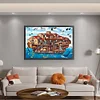 Animals On Noah'S Ark-Full Embroidery 3 Strands 11CT Stamped Cross Stitch-70*50CM-Large Size