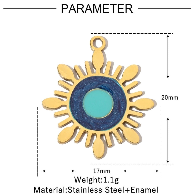 3 PCS/Package 18 * 20mm 18 * 22mm 304 Stainless Steel Geometric Heart Shape Jewelry Accessories Pendant