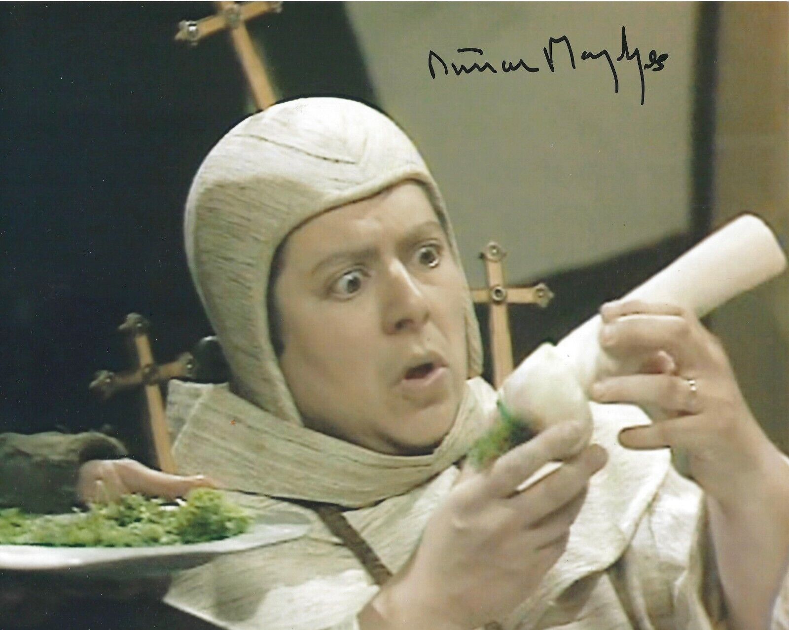 MIRIAM MARGOLYES SIGNED BLACKADDER II 8x10 Photo Poster painting UACC & AFTAL RD AUTOGRAPH