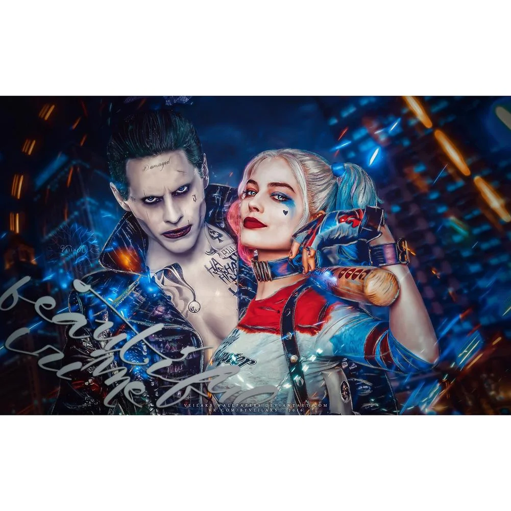 Full Round Diamond Painting Suicide Squad (40*30cm)