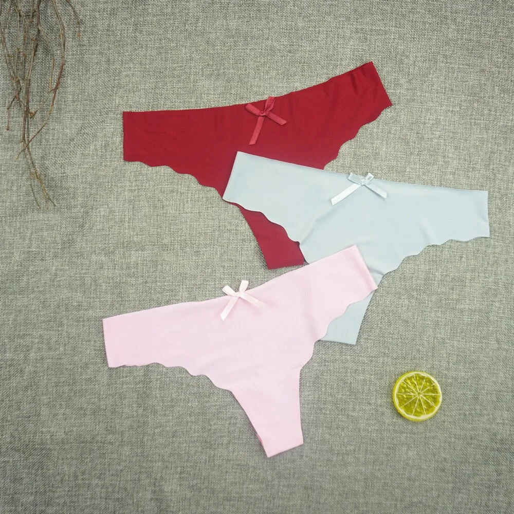 Billionm Plus Size Thong Femme Gstring Seamless Panties Sexy Pack Thongs Woman Low-rise Silk High Quality Panty Leopard S-4XL