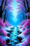 Luxury AB Velvet Diamond Painting Kit - Landscape