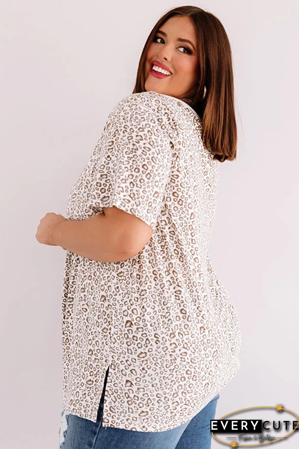 Plus Size Leopard Shift Tee