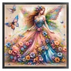 (Counted/Stamped) Butterfly Fairy-11CT Cross Stitch 50*50cm/19.69*19.69in