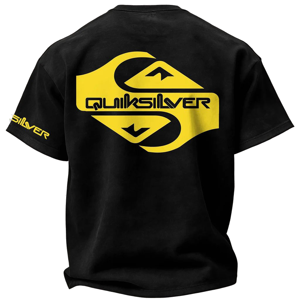 Unisex Vintage Surf Printed Oversized T-shirt