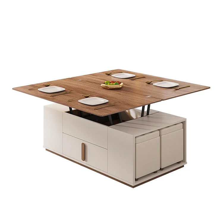 Homemys Folding Lift-top Multifunctional Coffee Table, Desk, Dining Table