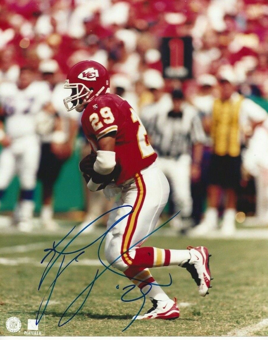 Greg Hill Autographed 8x10 Kansas City ChiefsRare B941