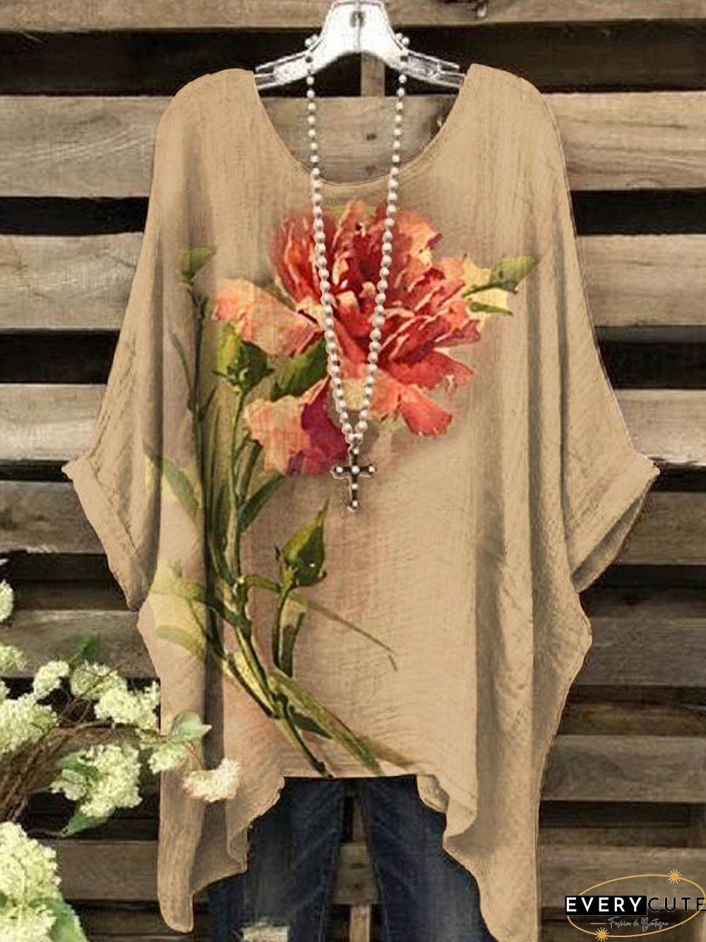 Vintage Paris Floral Top