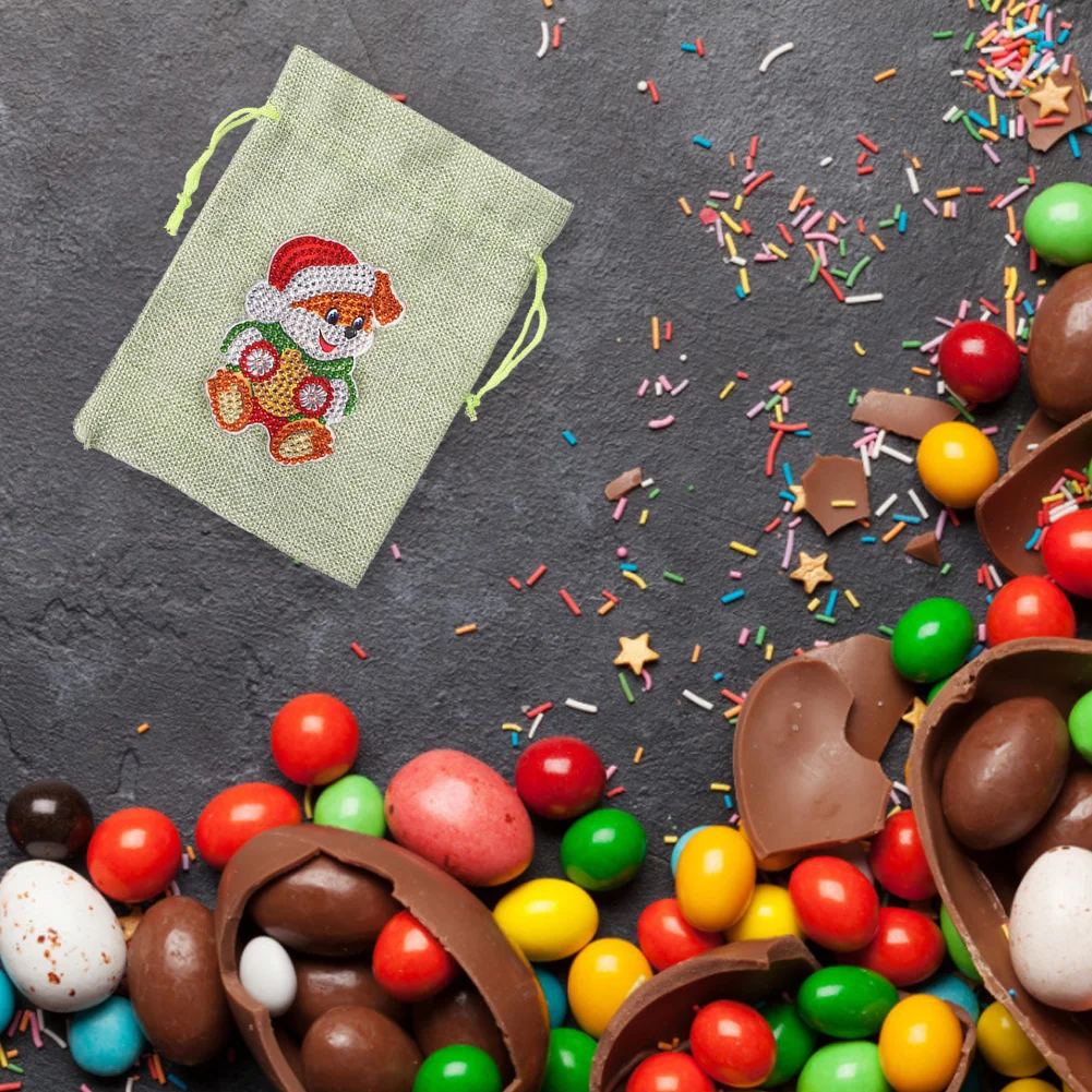 DIY Diamond Painting Christmas Gift Bag - Bear