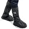 Reusable and Foldable Rain Boot Shoe Cover with Zipper, Non-slip, Reflective, Easy to Carry