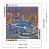 Blue Vintage Car-Full Round Diamond Painting 40*40CM