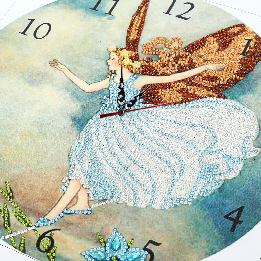 Crystal Rhinestone Diamond Painting Clock (35*35cm)