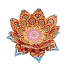  DIY Diamond Painting 3D Puzzle Irregular Shapes Mandala Lotus Shaped Candle Aromatherapy Holder Tray Decor Kit
