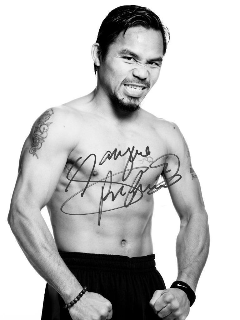 Manny Pacquiao SIGNED AUTOGRAPHED 10 X 8