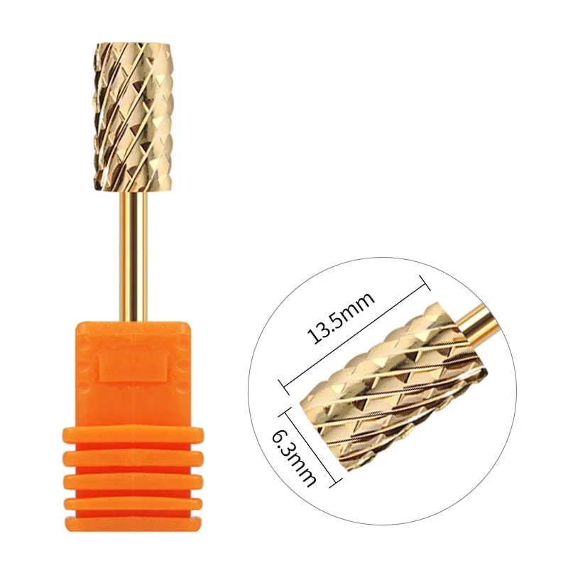 1 Pc Nail Drill Bit Multi-size Silver Manicure Nail Art Tool Electric Manicure Machine Device-Nail Inspo