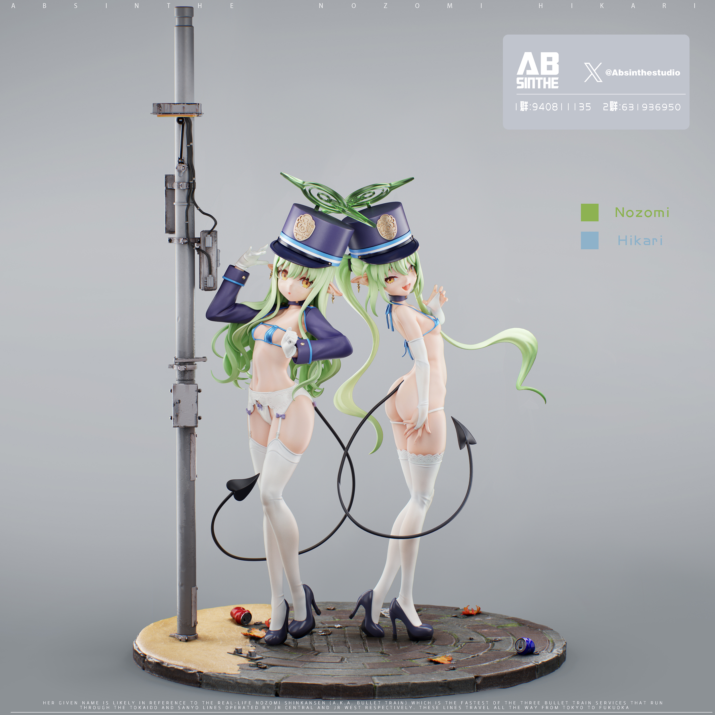 ABsinthe Studio - Blue Archive Hikari & Nozomi 1/6 Statue(GK) (Adult 18+)-