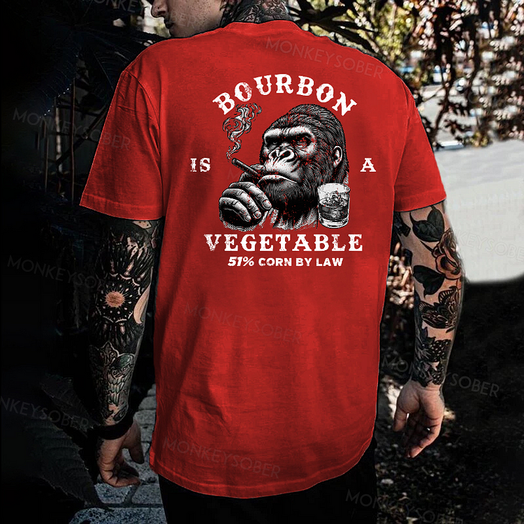 Bourbon Is A Vegetable 51% Corn By Law T-shirt