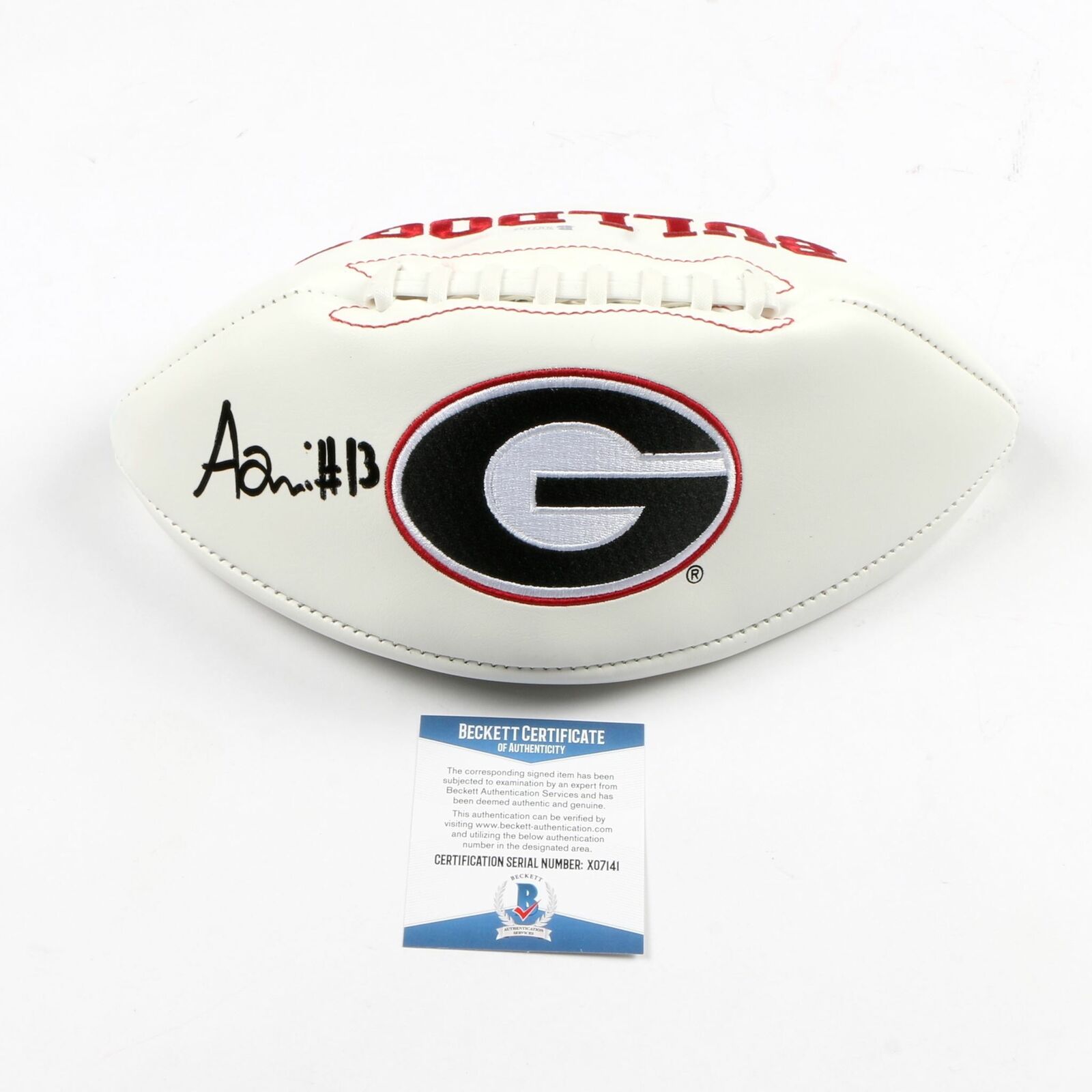 Azeez Ojulari Signed Football Georgia Bulldogs