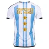 2022 Argentina National Team Jersey Home Three Stars Commemorative Edition love fball