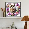 Diamond Painting-DIY Full Round Drill Owl(40*40CM)