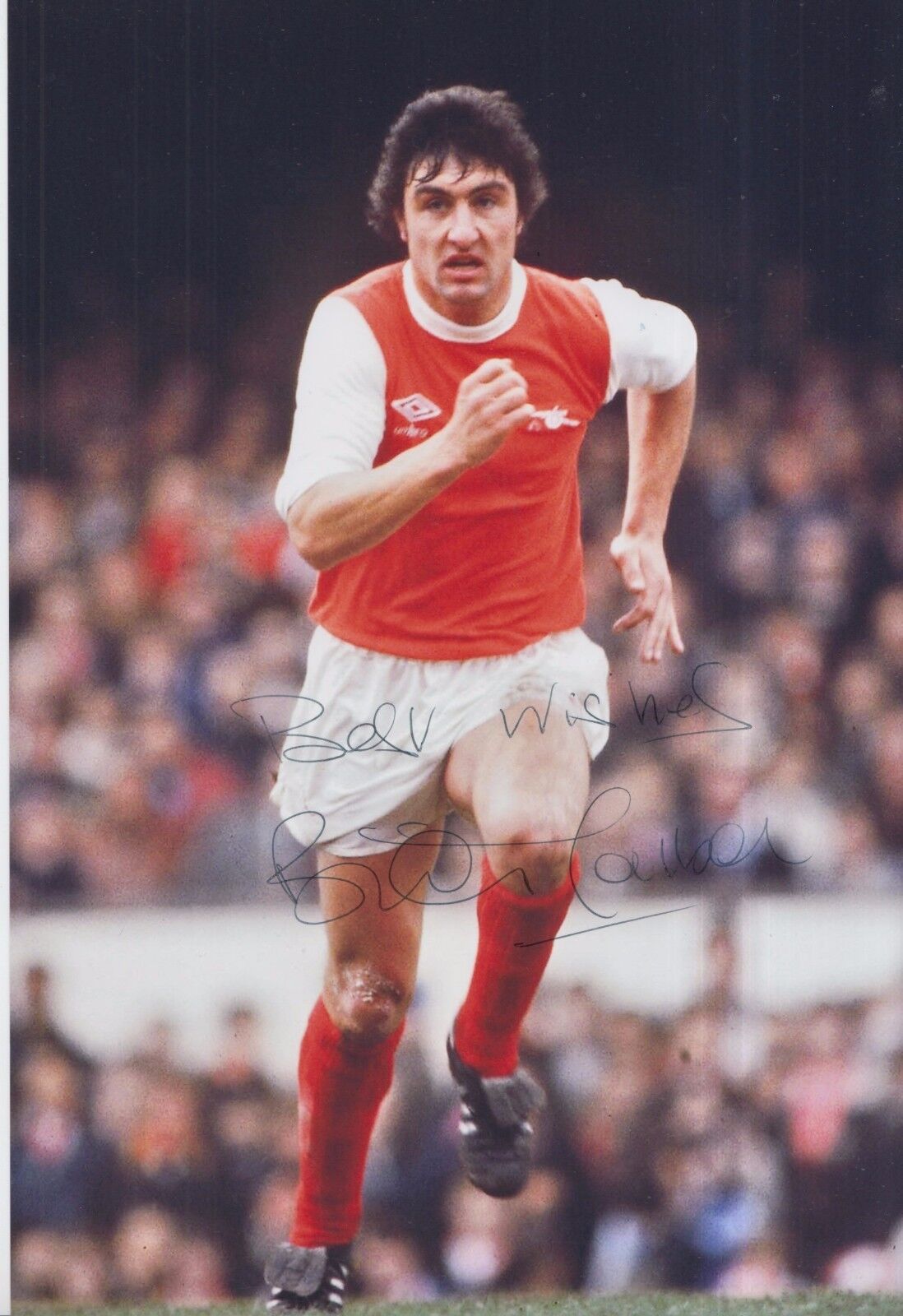 Brian Talbot Hand Signed Arsenal 12x8 Photo Poster painting 2.