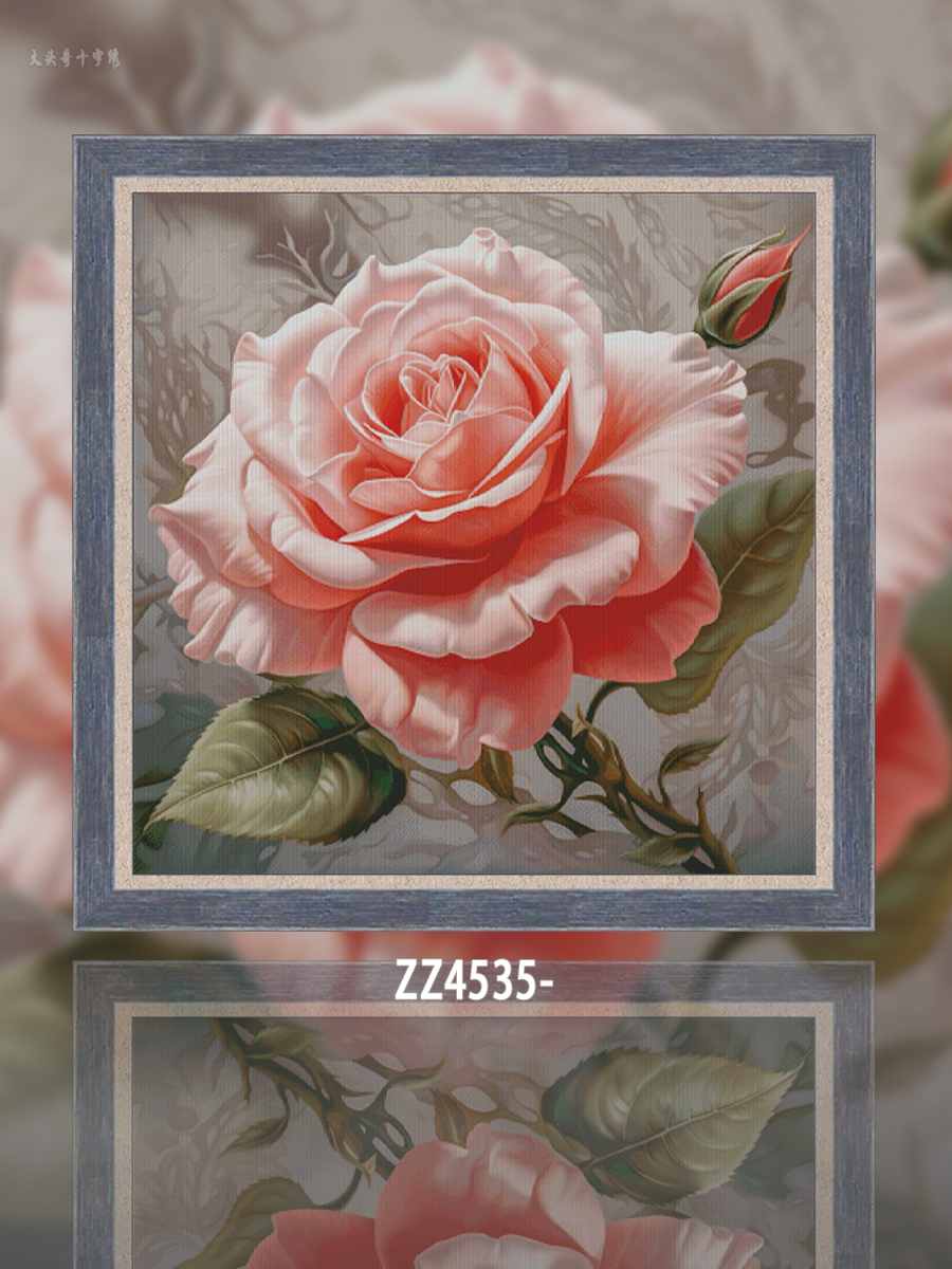 [ZZ4535-Pink Romance]  Painting Fairy Cross Stitch