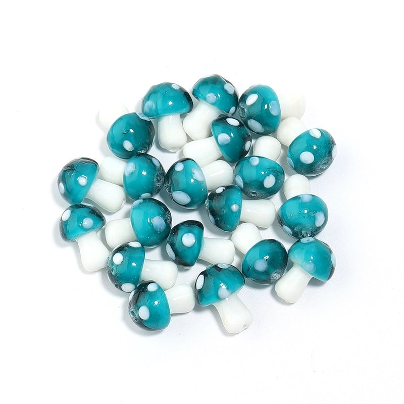 10 PCS/Package 16 * 11mm Glass Mushroom Beads