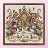 Christmas Ginger Home Full 11CT 3 Strand Stamped Cross Stitch Kit 45x45cm tapestrymarket