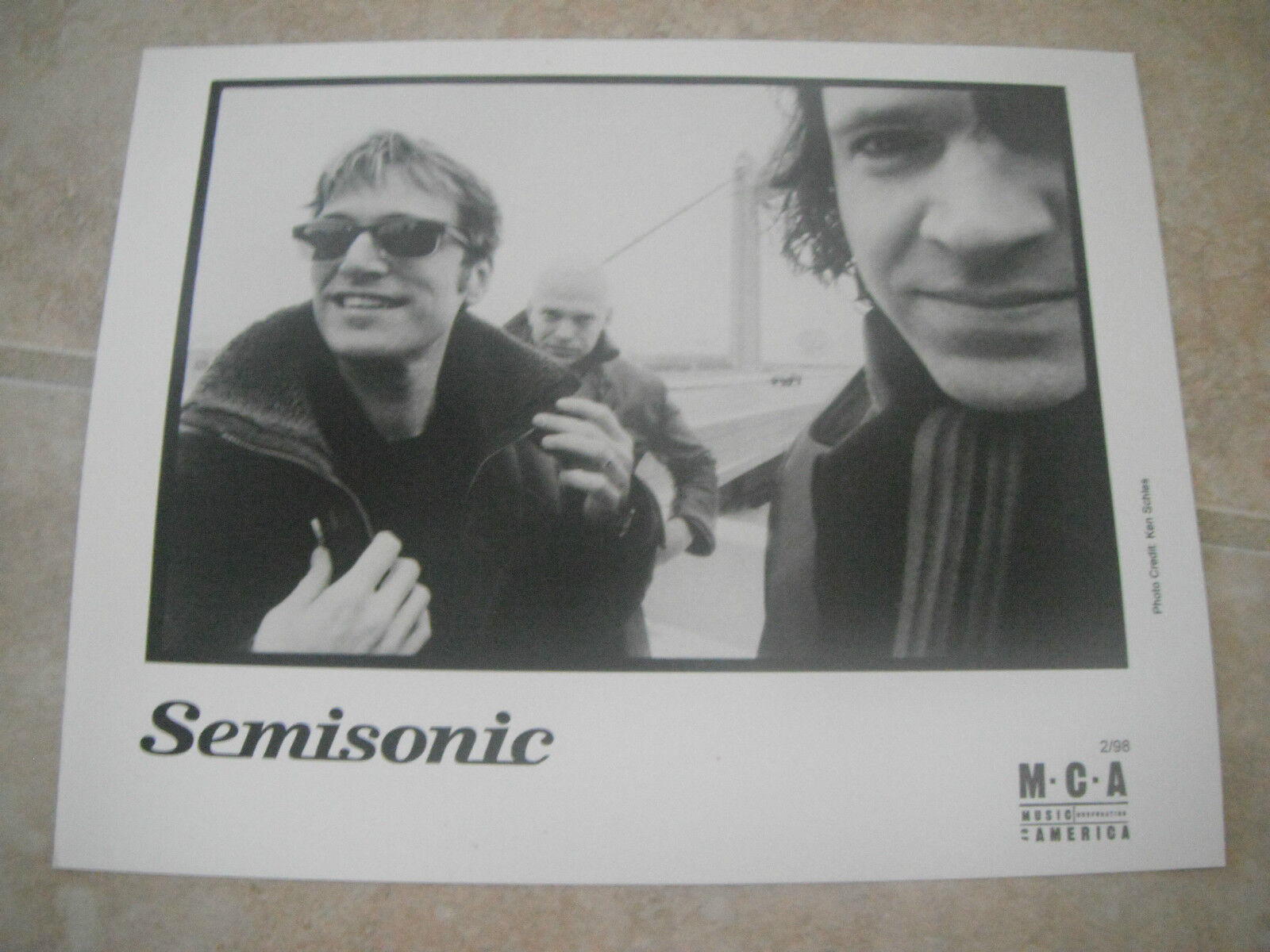 Semisonic B&W 8x10 Promo Photo Poster painting Picture Original